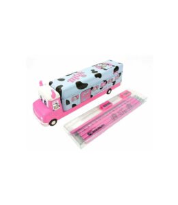 Metal Truck Pencil Box with Pencils and Sharpener