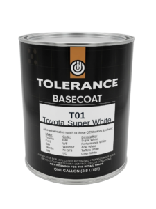 TOLERANCE - T01 - 1GL BASECOAT - TOYOTA SUPER WHITE