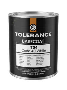 TOLERANCE - T04 - 1GL BASECOAT - CODE40 - WHITE