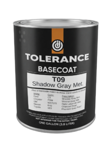 TOLERANCE - T09 - 1GL BASECOAT - SHADOW GRAY MET.
